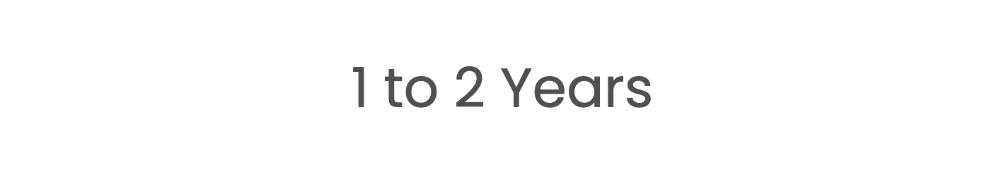 1 to 2 Years